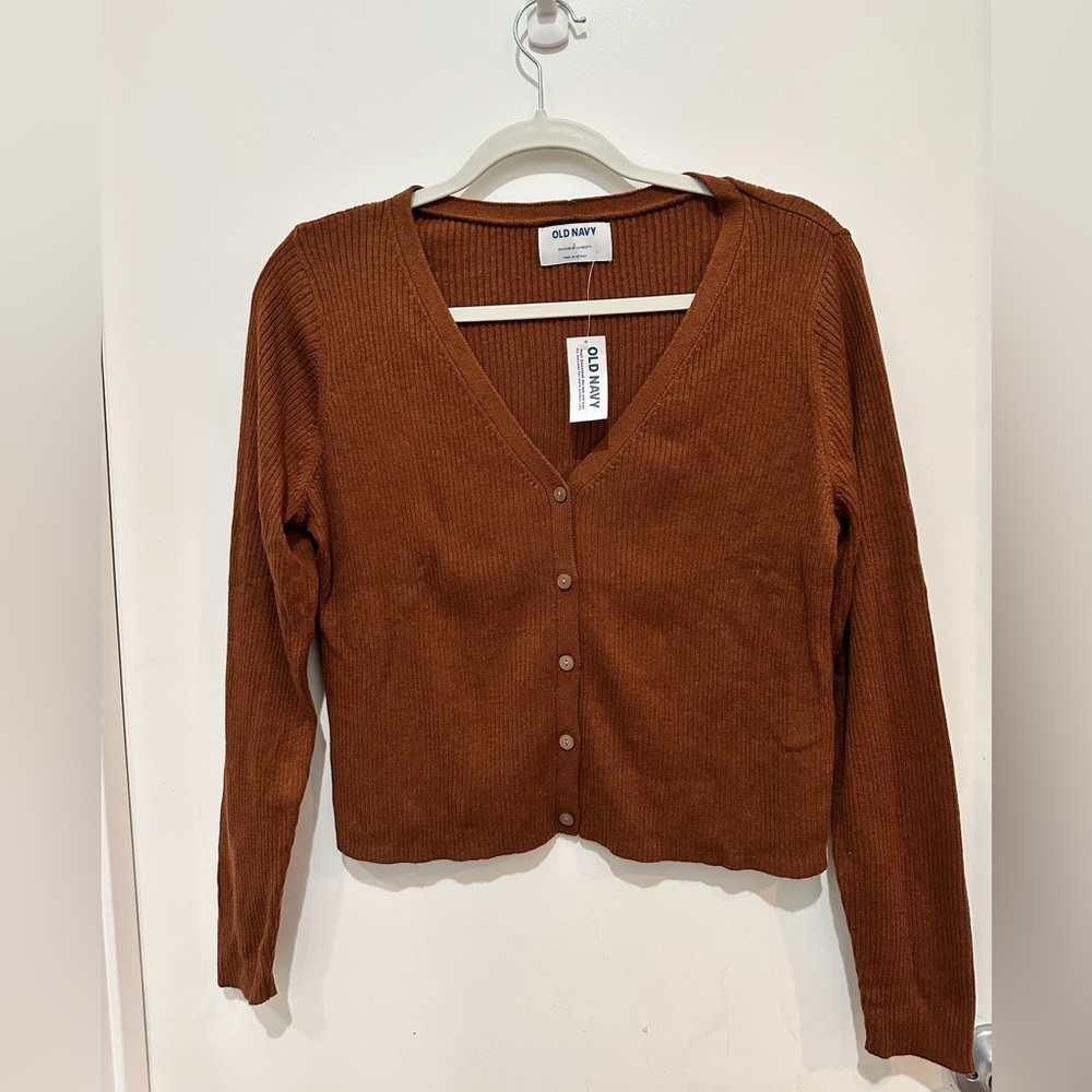 Old Navy Women's Rust Cardigan Sweater